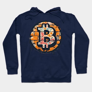 Bitcoin Graffiti  Design Hoodie